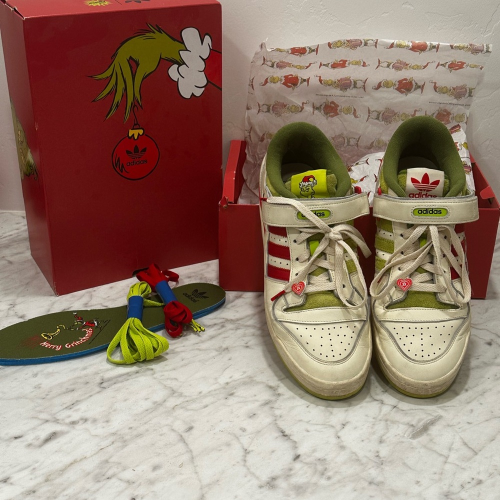Adidas Kids Sneakers - Green and White